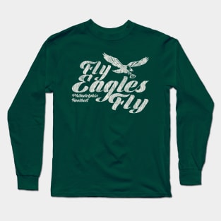 Fly Eagles Fly Worn Out Long Sleeve T-Shirt